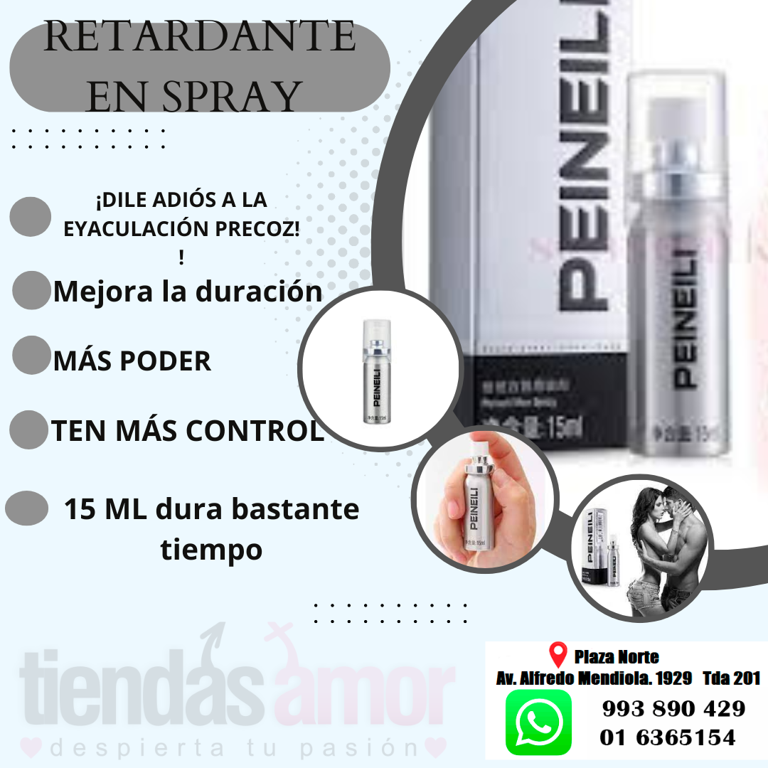 PEINEILI RETARDANTE EN SPRAY 60 MINUTOS DE DURACIÓN 